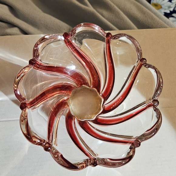 Vintage Mikasa Peppermint Candy Trinket Dish Bowl. - Picture 2 of 7